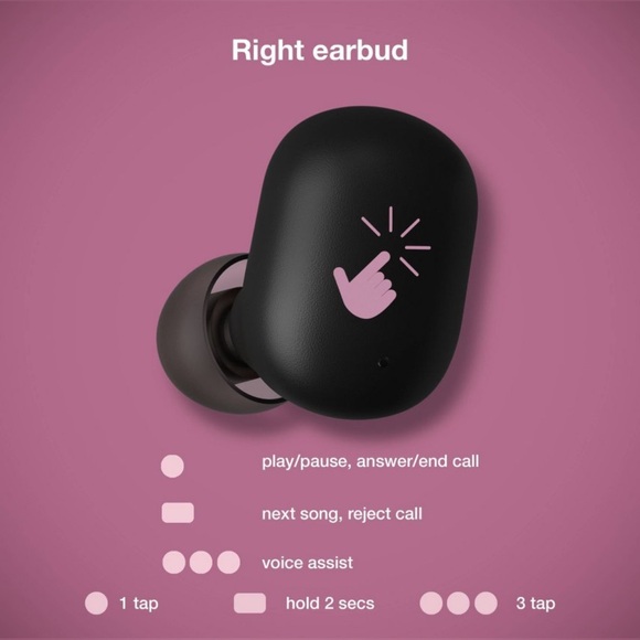 True Wireless Bluetooth Earbuds - heyday
Peach Cream - Picture 2 of 7